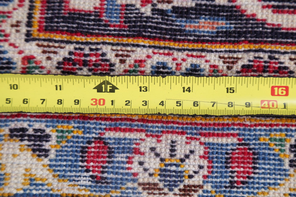 Consigned, Oriental Traditional Hand-Knotted Kashan Persian Area Rug, Red, 9x13