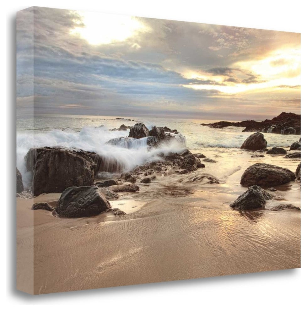 "Laguna Sunset" By Janel Pahl,Ready to Hang Giclee Print on Gallery Wrap Canvas