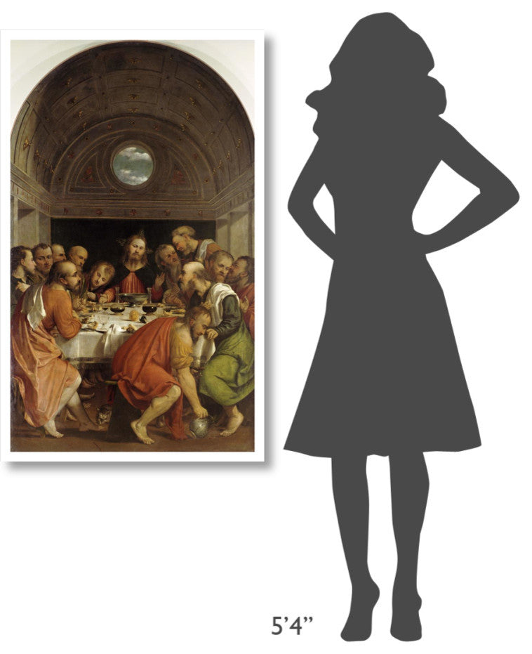 "Last Supper" Digital Paper Print by Romanino, 28"x46"