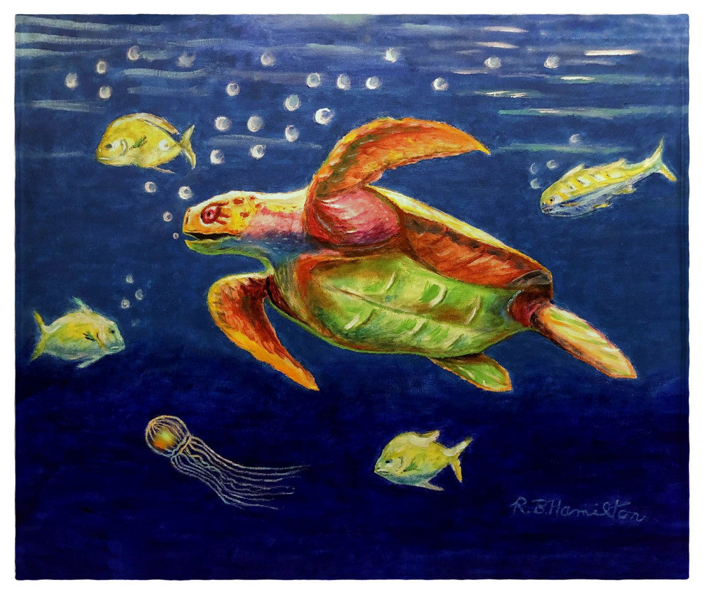 Betsy Drake Sea Turtle Throw