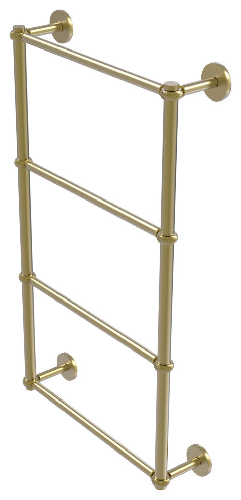 Prestige Skyline 4 Tier 24" Ladder Towel Bar, Twisted Detail, Satin Brass