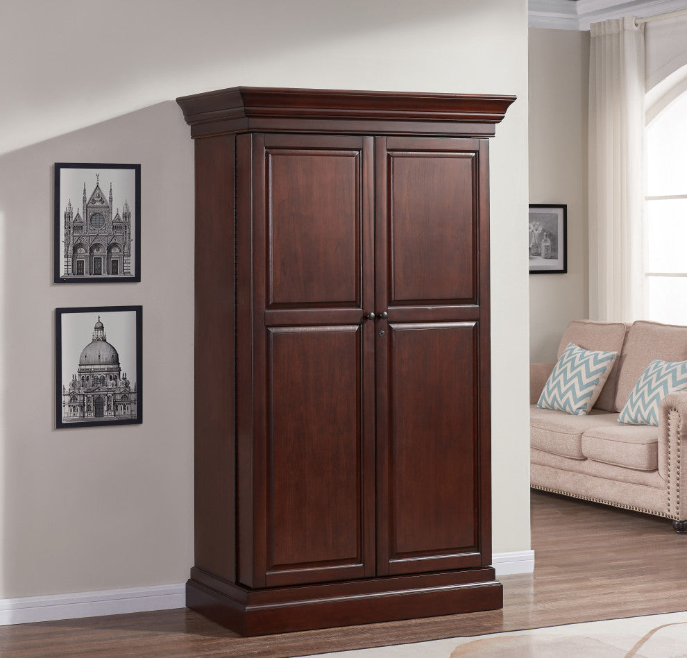 Ashton Wine Cabinet, Nut Brown