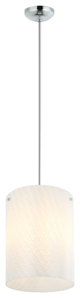 Swirled 3-Lt  Pendant - Chrome