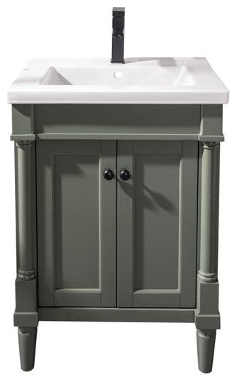24" Pewter Green Sink Vanity