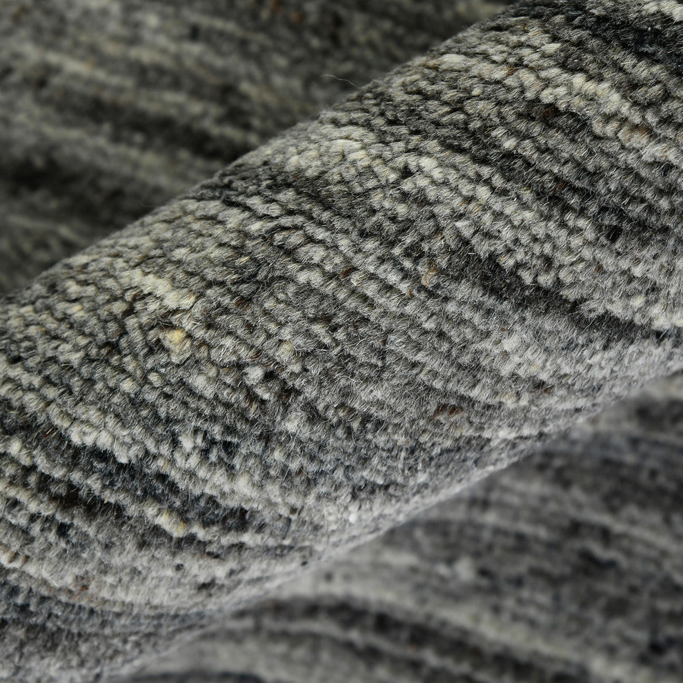 Heaven Lumia Area Rug, Dark Gray, 10' x 14', Striped