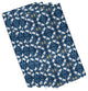 Beach Tile, Geometric Print Napkin, Aqua, Set of 4, Blue