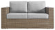 Convene Outdoor Patio Outdoor Patio 4-Piece Furniture Set, Cappuccino Gray