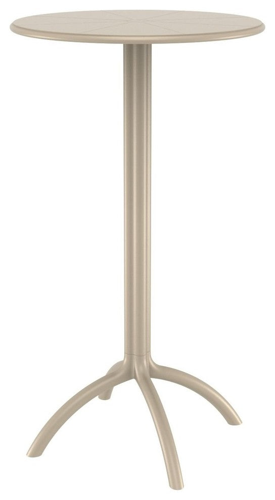 Compamia Octopus Round Bar Table, Taupe