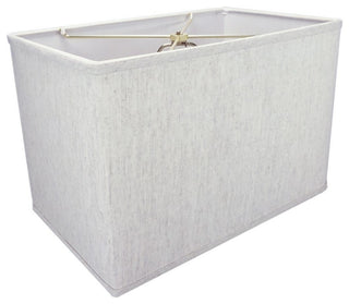 Rectangular Drum Lampshade, Textured Oatmeal