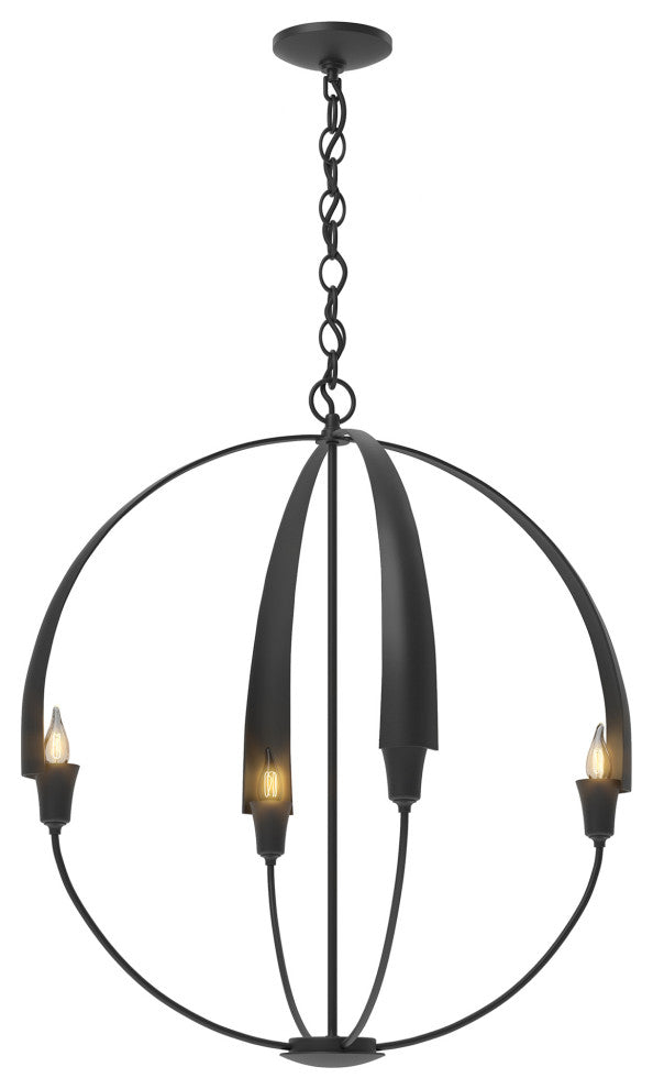 Cirque Large Chandelier, Black Finish