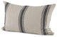 Beige and Black Striped Lumbar Pillow Cover