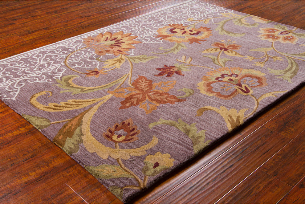 Bajrang Transitional Area Rug, 5'x7'
