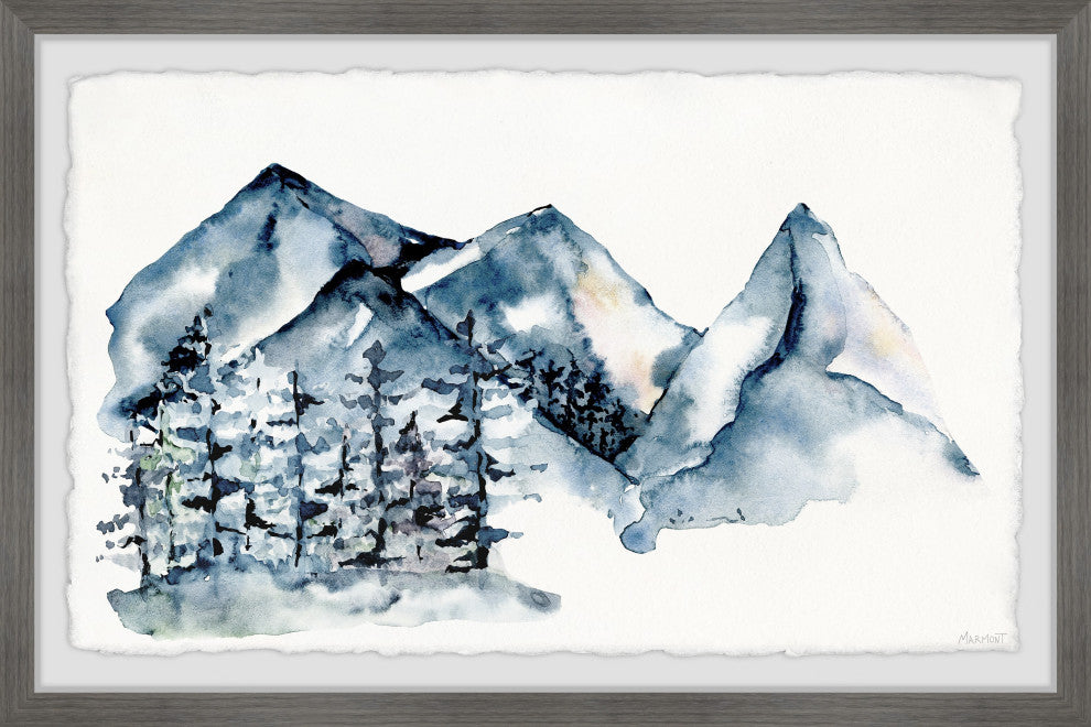 "The Snow Lane" Framed Painting Print, 18x12