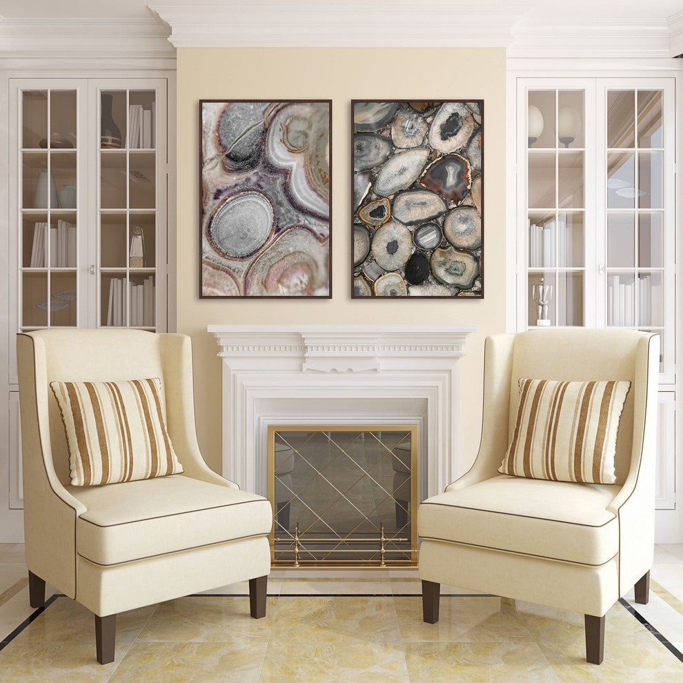 Geode Bunch Diptych, 40x30