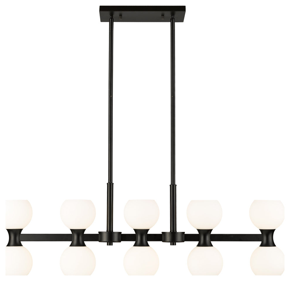 Z-LITE 10-Light Island, Matte Black