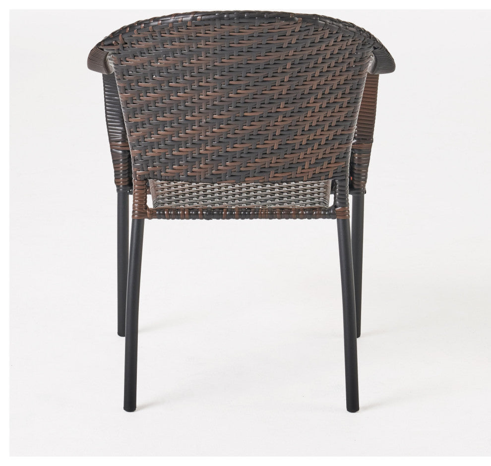 GDF Studio 7-Piece Livingston Outdoor Wicker Dining Set