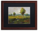 Daniel Moises 'Lonely Tree' Framed Art, Wood Frame, 16"x20", Black Matte
