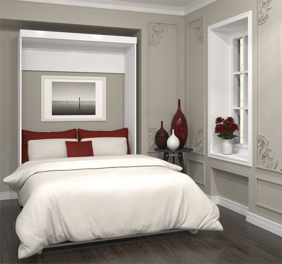 Bestar Pur Full Wall bed in White