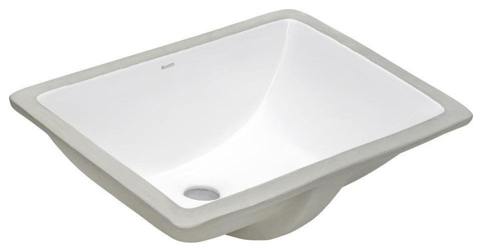 Ruvati 17 x 12 inch Undermount Bathroom Vanity Sink