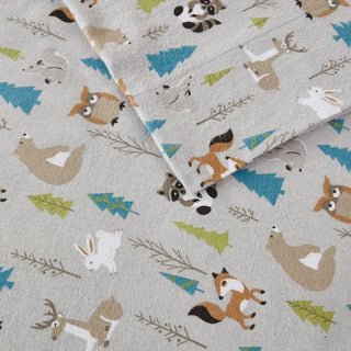 True North by Sleep Philosophy Cozy Flannel Printed Sheet Set, Multi