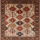 Ahgly Company Indoor Square Mid-Century Modern Area Rugs, 4' Square