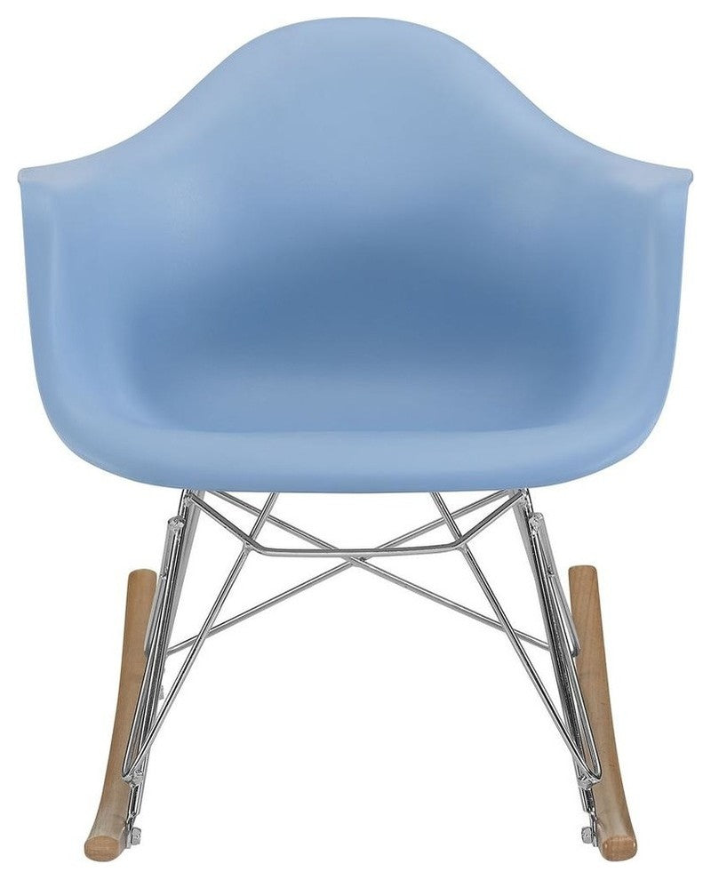 Modern Blue Rocker Kids Chair