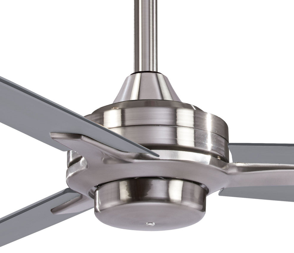 Minka Aire Rudolph Ceiling Fan, Brushed Nickel, Silver, F727-BN/SL