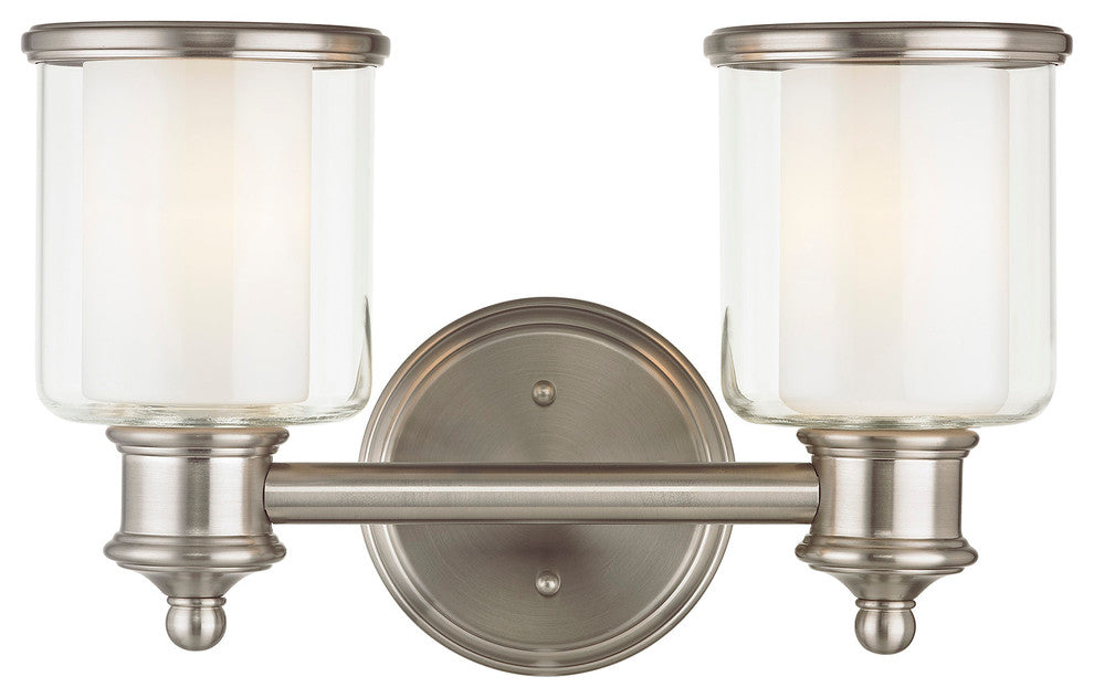 Middlebush 2-Light Bath Vanity, Brushed Nickel
