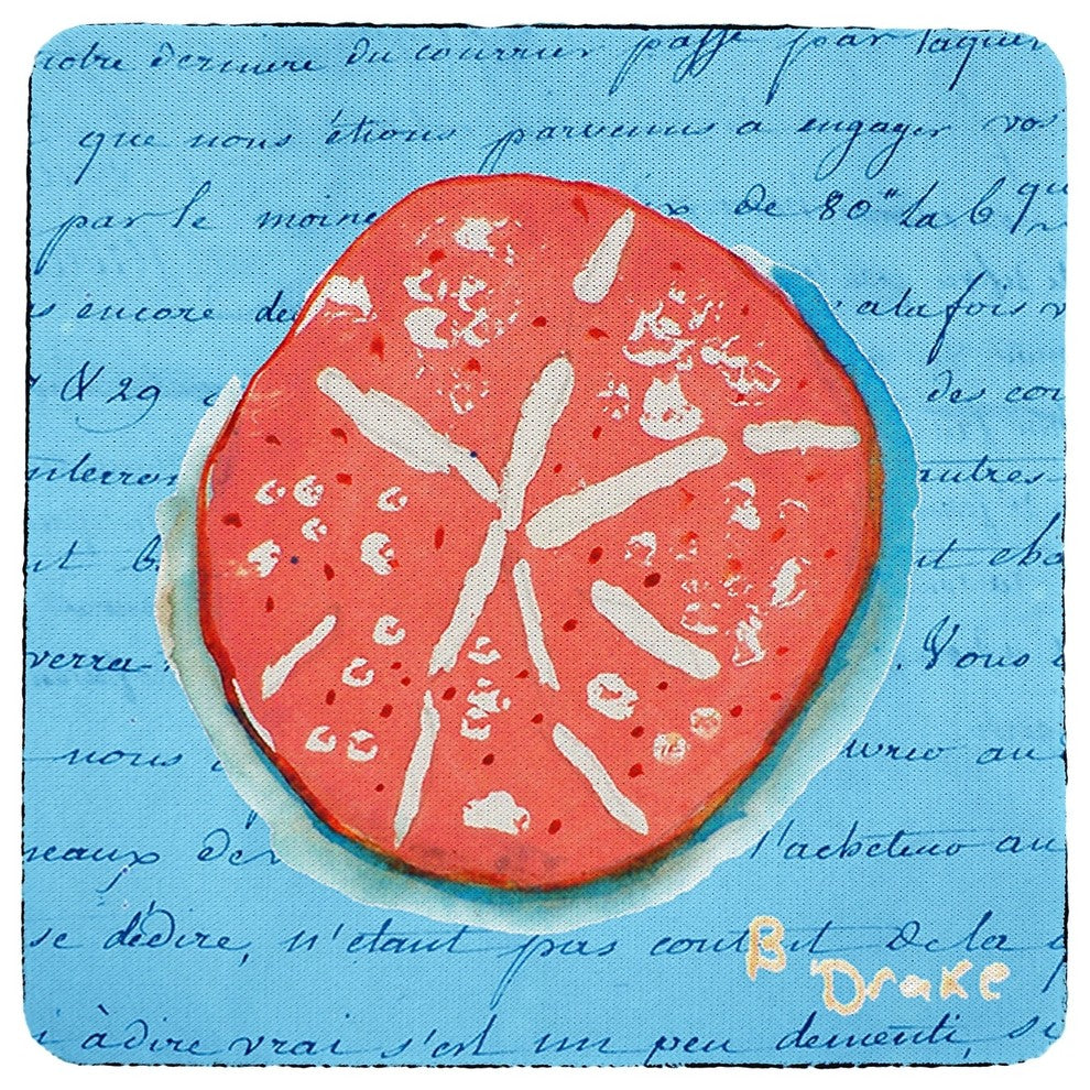 Coral Sand Dollar Coaster - 3 Sets of 4 (12 Total)