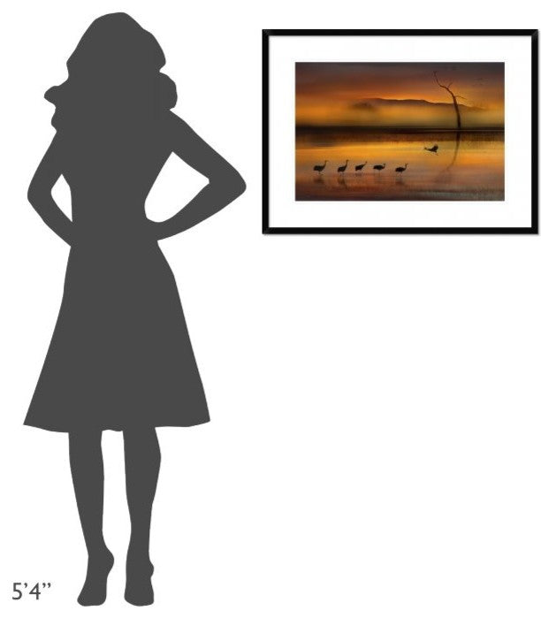 "We Are Here Waiting For You" Framed Digital Print by Shenshen Dou, 32x24"
