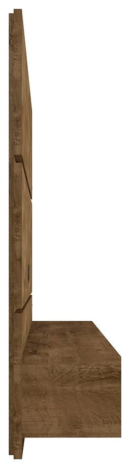 Vernon 62.99 Floating Entertainment Center in Rustic Brown