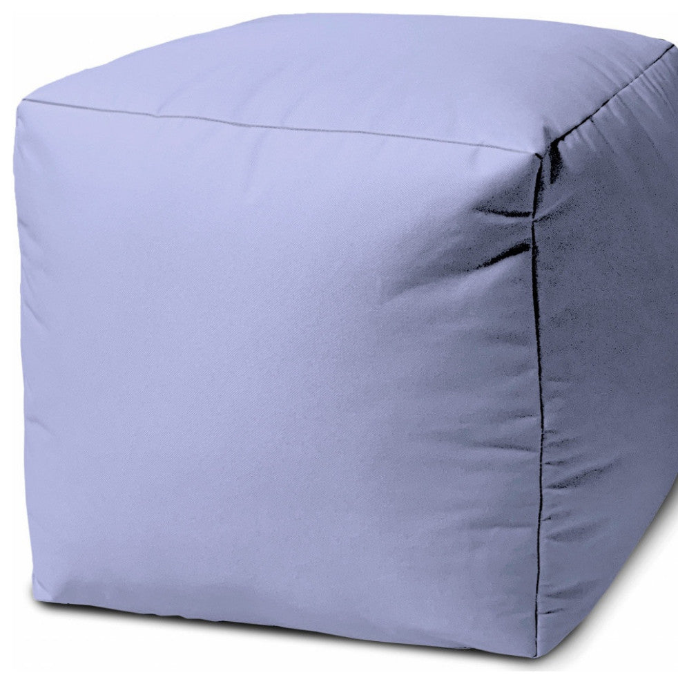 17  Cool Pastel Purple Solid Color Indoor Outdoor Pouf Ottoman