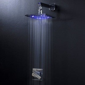 Fontana Wall Mounted LED Rainfall Shower Head