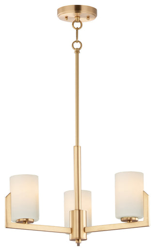 Maxim 21285SW Dart 3 Light 22"W Chandelier - Satin Brass
