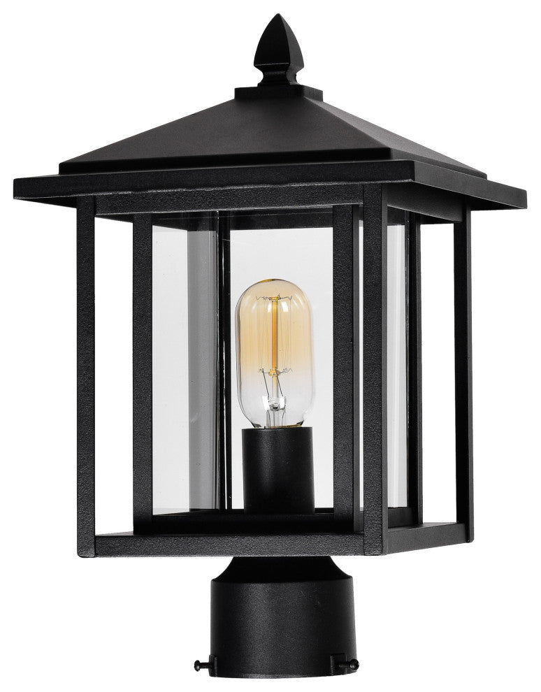 Crawford 1 Light Black Outdoor Lantern Head
