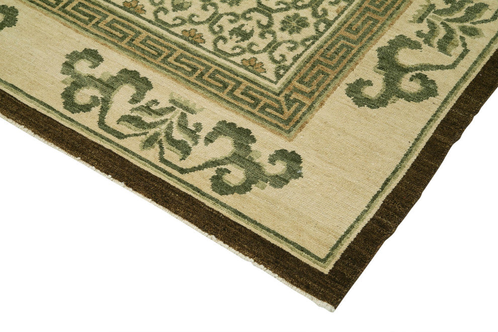 Rug N Carpet - Handmade Oriental 8' 0" x 10' 0" Decorative Oushak Area Rug