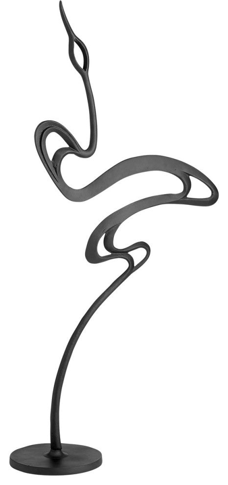 Cyan Vello Sculpture 10646, Matte Black