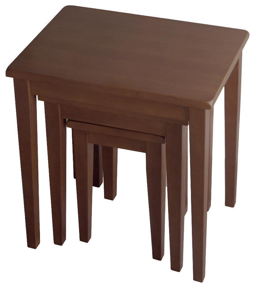 Regalia 3-Pc Nesting Table Set, Walnut