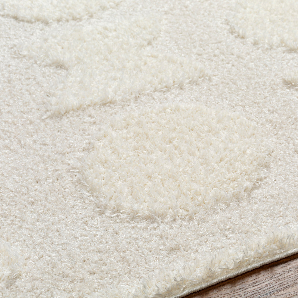 Rodos RDO-2322 Cream Machine Woven 5'3" x 7' Rug