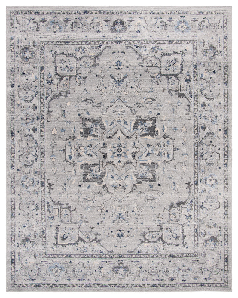 Safavieh Charleston CHL411F Rug, Grey/Dark Grey, 9' X 12'