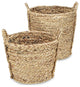 2-Piece Tapered Water Hyacinth Basket