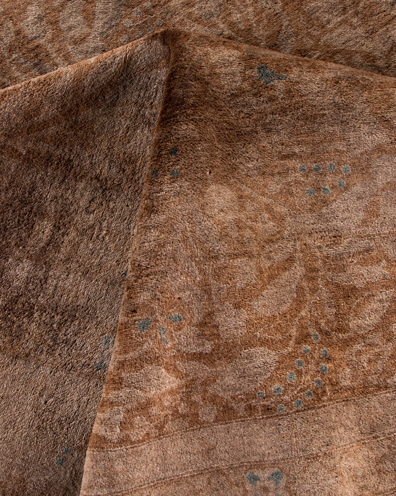 Fine Vibrance, One-of-a-Kind Handmade Area Rug Brown, 15'6"x12'6"