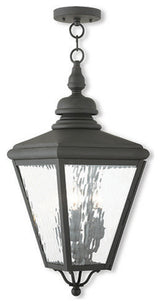 Cambridge Outdoor Chain-Hang Lantern, Black