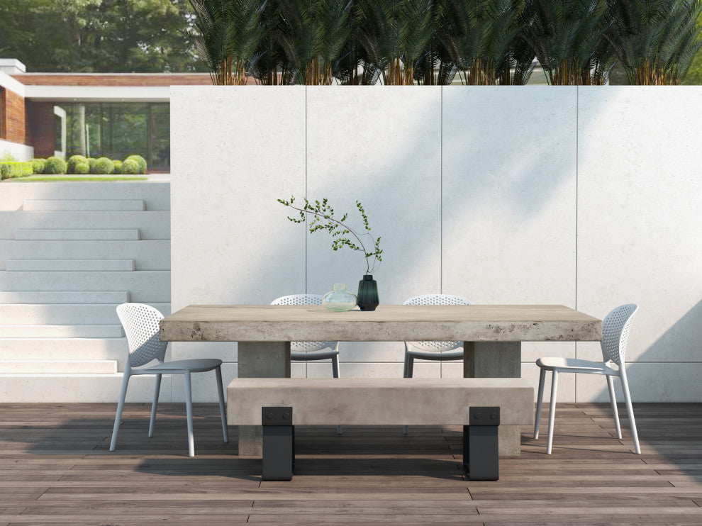 Mixx Elcor Dining Table 35.5"x70.75", Dark Gray