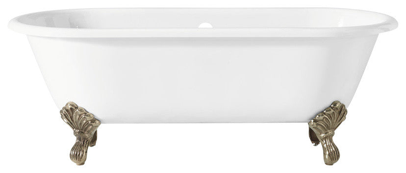 Cheviot Products Regal Cast Iron Tub With Continuous Rolled Rim and Shaughnessy