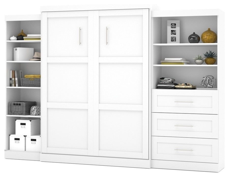 Bestar Pur By Bestar 126 Queen Wall Bed Kit, White