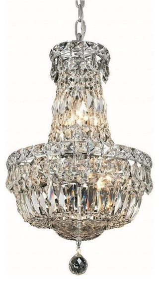 Elegant Lighting Tranquil 12" 6 Light Royal Crystal Chandelier