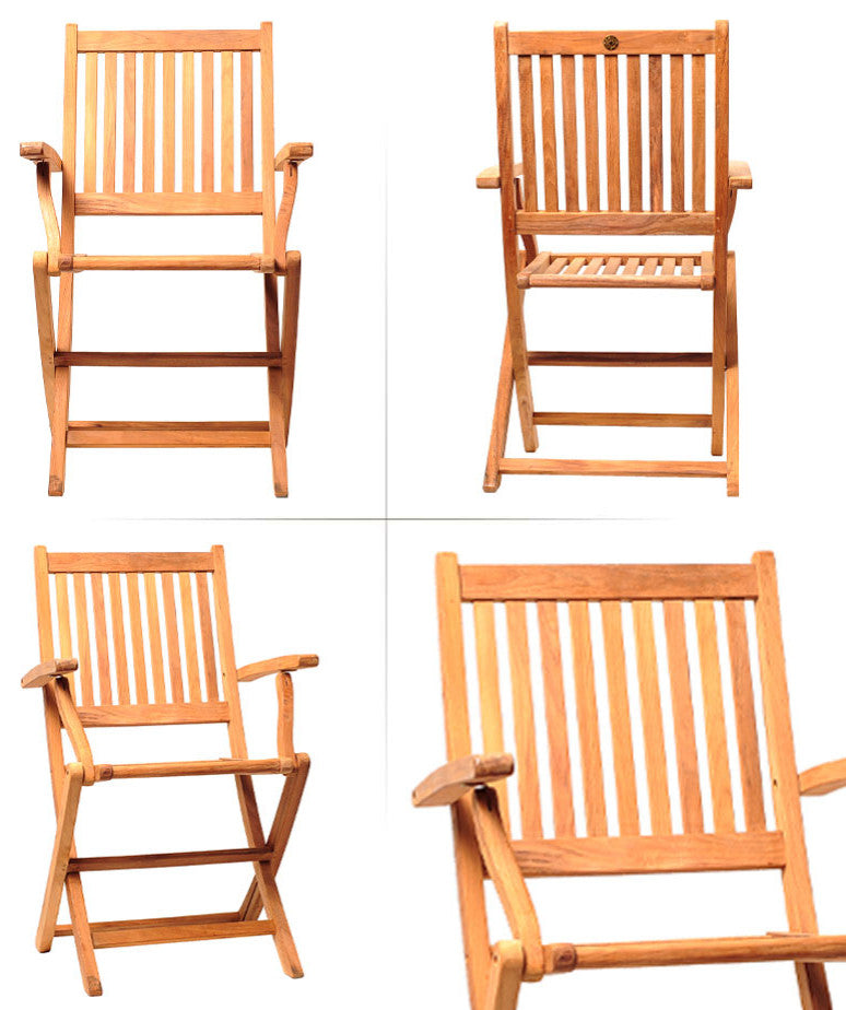 Amazonia Dubai 9-Piece Square Patio Dining Set | Certified Teak