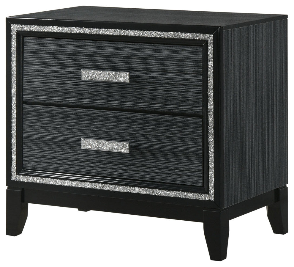 Haiden Nightstand, Weathered Black