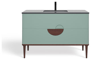 Rhonda Bath Vanity, Aloe Green, 48", Single Sink, Freestanding
